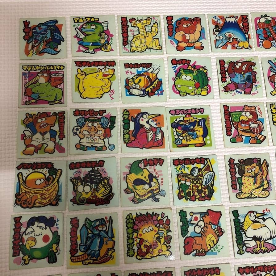 Amazon | 当時物 スーパーまじゃりんこ シール 1～3弾 54種